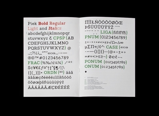 Grafik Design — Philipp Herrmann #piek #font #specimen #design #typeface #type