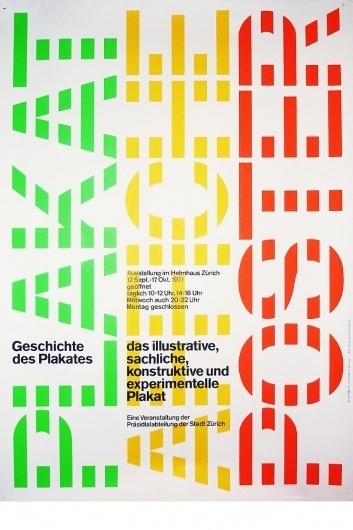 Josef Müller-Brockmann PLAKAT AFFICHE POSTER [ 128CM X 90CM ] via www.blanka.co.uk