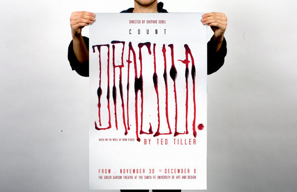 Count Dracula #lettering #ink #theatre #dracula #poster