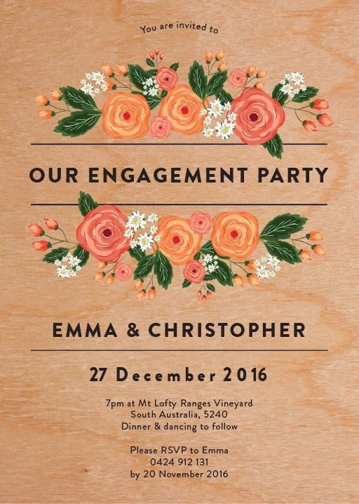 We print on wood #paperlust #engagement #engagementinvitation #invitation #engagementcards #engagementinspiration #weddingstationery #paper