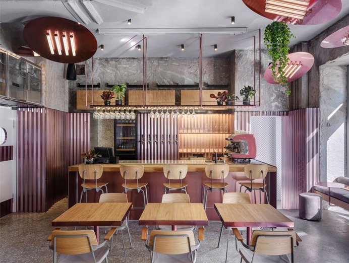 Moscow City Chic Sparkle in Pink by Crosby Studios - InteriorZine