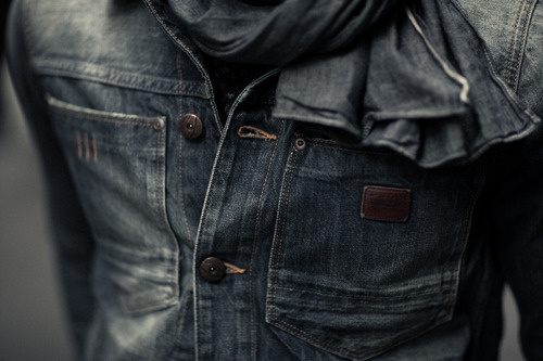 streetetiquette: [ Street Etiquette x Gstar "The unlimited possibilities of styling ] Denim on Denim #jacket #denim #blue #jean