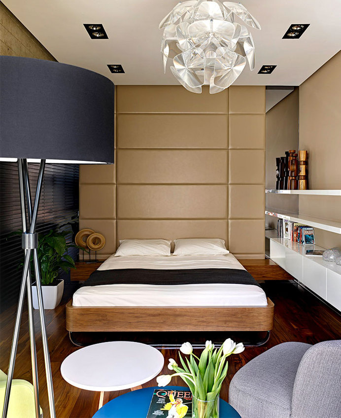 Chic Moscow Studio chic moscow studio bedroom #interior #bedroom #small #design