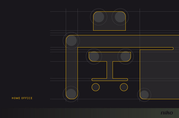 Niko – illuminating ideas azteca86 #iconography #office #icons #home #grid #automation