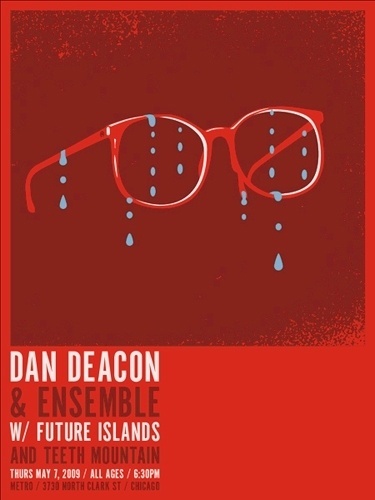 Aesthetic Apparatus: DAN DEACON #gig #design #graphic #screen #posters #poster #art #silk
