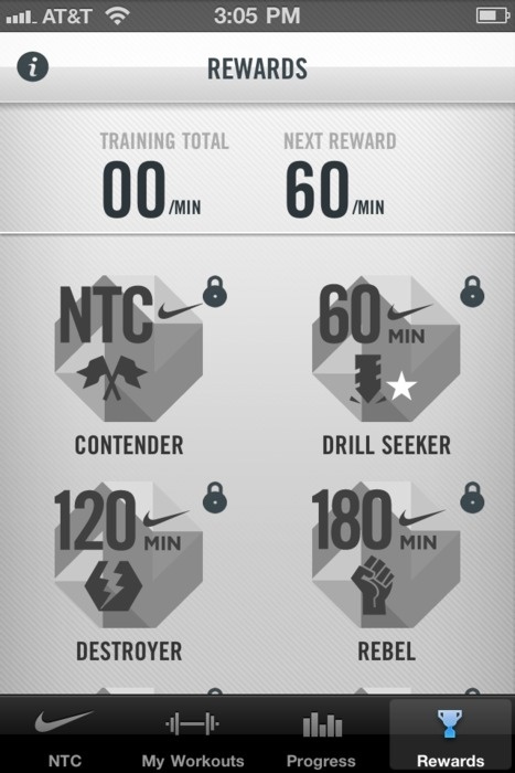 lovely ui (badges on Nike Training Club) / found at http://bit.ly/tSUNi9 #found #http #bit #training #ui #nike #lovely #lytsuni9 #badges #club