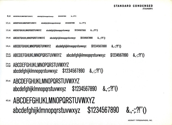Akzidenz Grotesk Condensed type specimen #type #specimen #typography