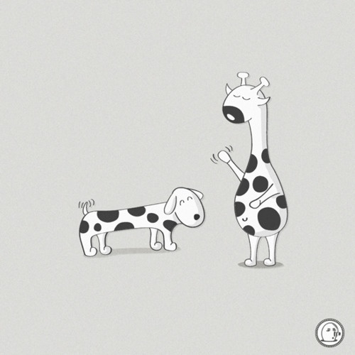 Lonelypeopleart :: Illustration • sorry, we are different… ... #illustration #giraffe #animals