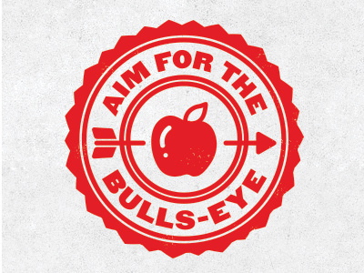 Apple Archer #mark #badge #button #seal #logo
