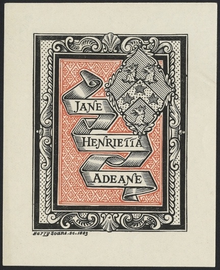 BibliOdyssey #bookplate #harry #1883 #soane