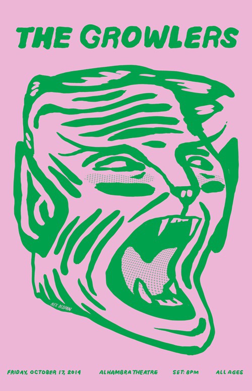 The Growlers show poster by Alex DeSpain