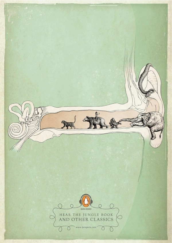The Jungle Book | Penguin Books | Y #penguin #illustration #advertising
