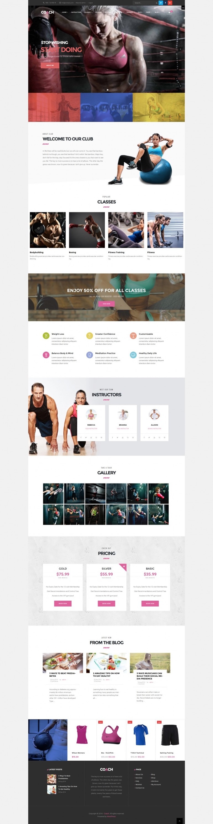Coach – Sport Clubs, Fitness Centers & Courses