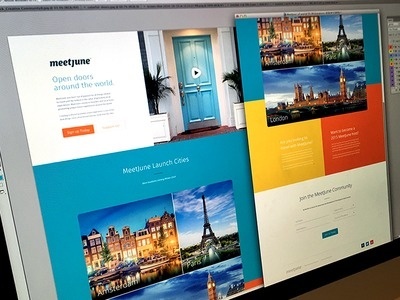 MeetJune Landing Page #web