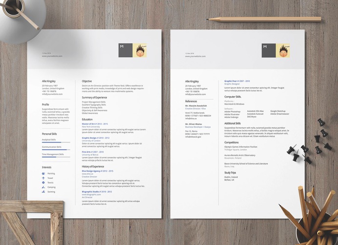 Free Ai DOC & DOCX Professional Resume Template for Architects & Designers (1)