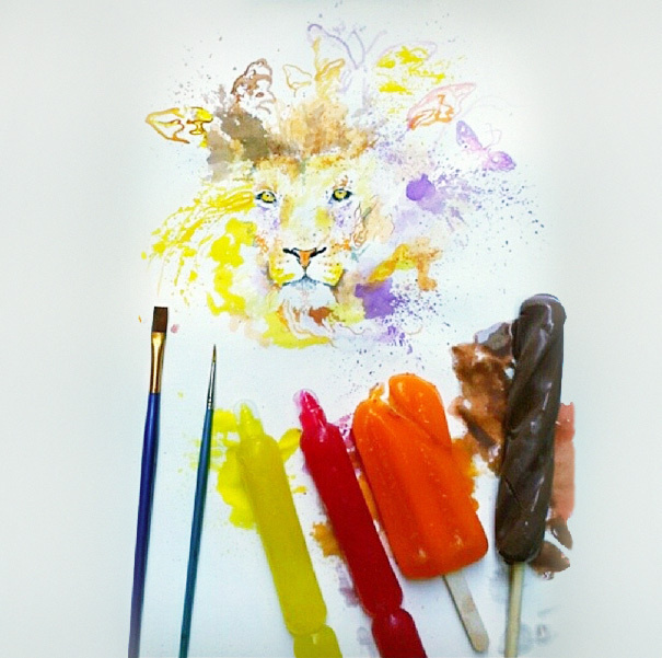 ice-cream-paintings-othman-toma-6 #water #cream #colours #painting #art #ice