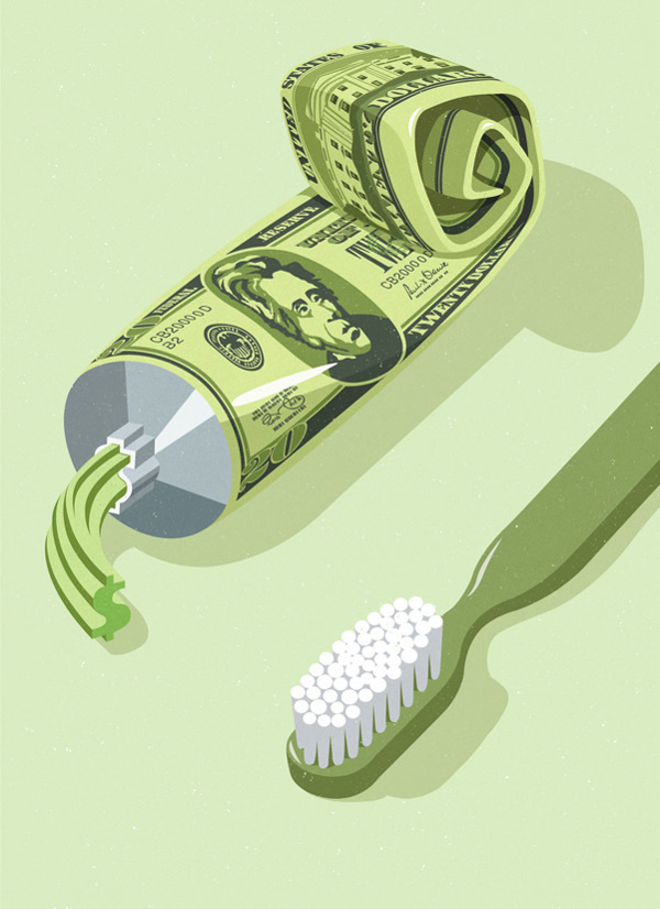John Holcroft #editorial #illustration #politics #money #humor #green