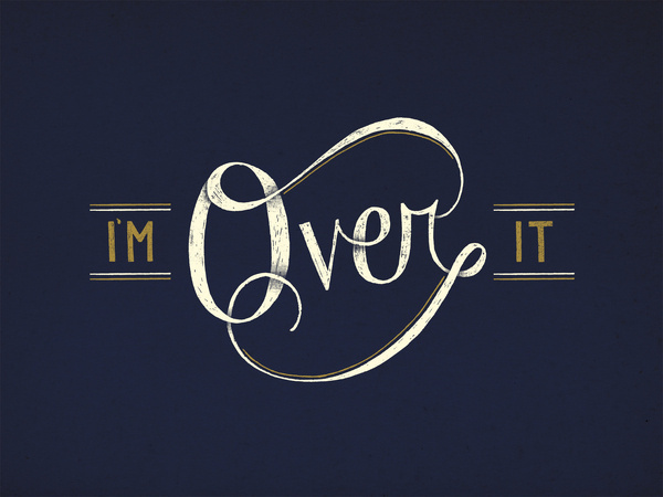 Over_it_web #illustration #typography