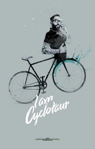 David Despau + Colagene, Illustration Clinic #bike #cyclotaur #creature