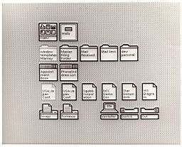 Digibarn: Xerox Star 8010 Interfaces, high quality polaroids (1981) #computer #desktop #interface #pixel #80s #star #xerox