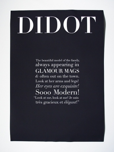 You're my type : The design portfolio of Alix Land #didot #design #graphic #typography