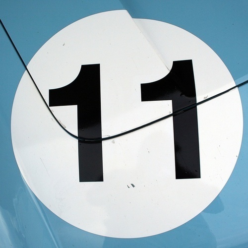 silkscreened 11 on metal #numbers #metal #silkscreen