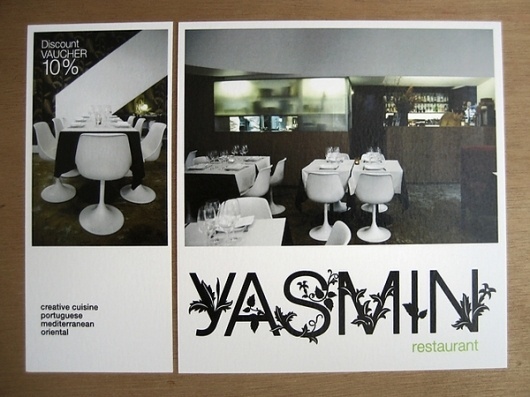 Yasmin · Naming, Brand Identity & Collateral Design on the Behance Network #yoyo #restaurant #corporate #identity #logo #communication