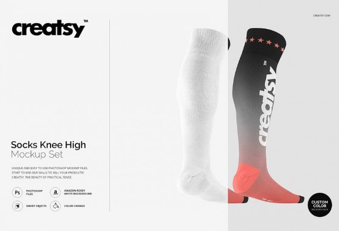 Knee High Socks Mockup Set