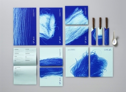 Tumblr #abstract #branding #design #blue #organic #chopsticks