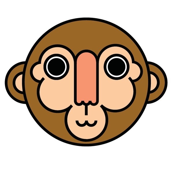 Sergi Delgado, illustrator and graphic Designer. Barcelona #design #graphic #monkey #simple #illustration #barcelona #logo #animal
