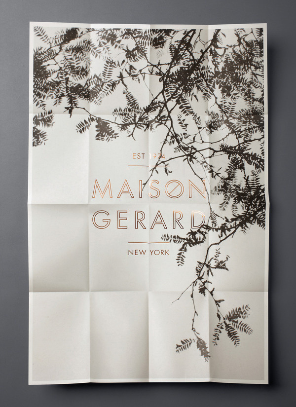 MAISON GERARD #foil #poster #typography