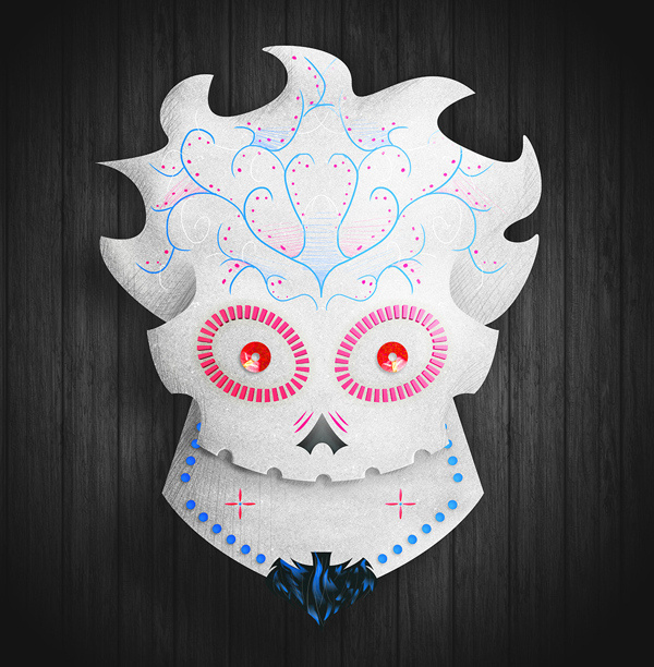 Calavera Dia de Muertos on the Behance Network #dia #de #calavera #skull #muertos