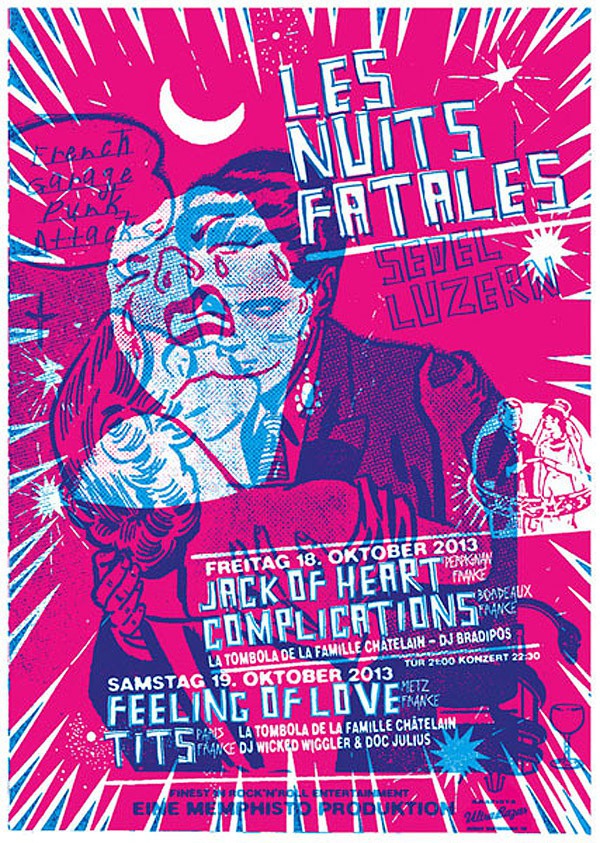 JACK OF HEART GIG POSTER BY MART INFANGER