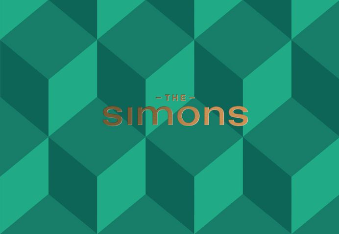 The simons is a luxury branding that includes beautiful stationary and other materials such as corporate design business cards as part of an graphic identity designed by studio Cossette. Find more of the most beautiful designs on mindsparklemag,com
