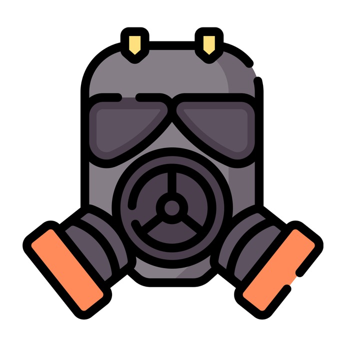 See more icon inspiration related to gas, toxic, danger, gas mask, safety, protection, mask, fire, war, fashion and security on Flaticon.