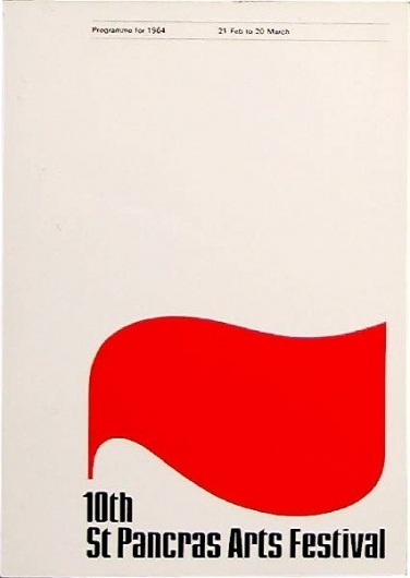 ken garland & associates:graphic design:st pancras #programme #print #design #1960