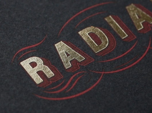 Radial – Branding | Tom Hingston Studio #radial #business #card #black #gold