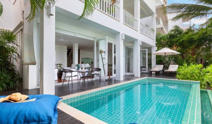 3-Storey Beachfront Holiday Home villa is set in the heart of Fisherman's Village, Bophut, and is for traveler who look for to enjoy more than a touch of the fabled East. Book with Villa Getaways.