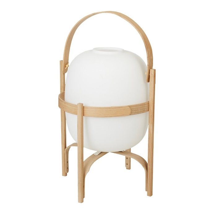 Cesta Lantern Light Cherry Wood Frame