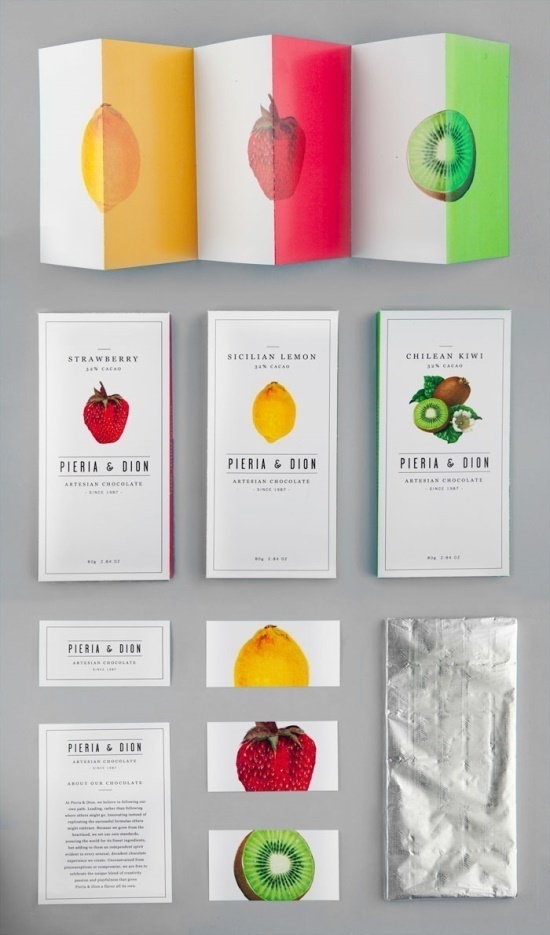 Brochure design idea #225: Brochure. #layout #fruit #minimal #brochure