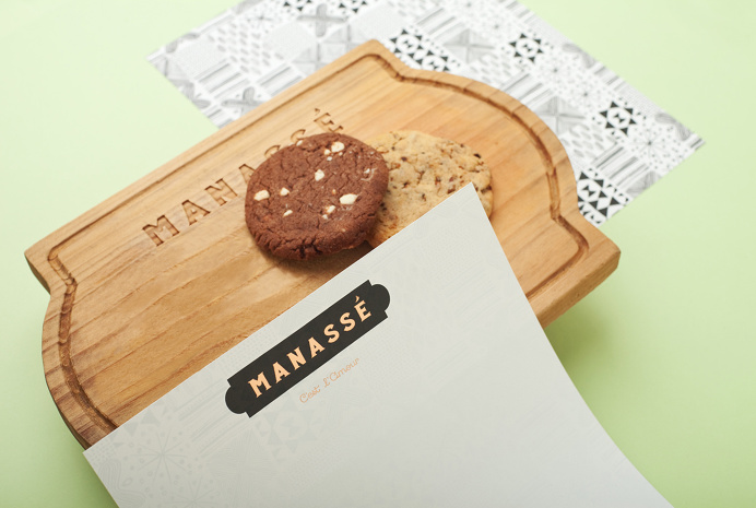 The new luxurious french patisserie & boulangerie named Manassé was designed by minimal branding & corporate identity specialists from Mexi