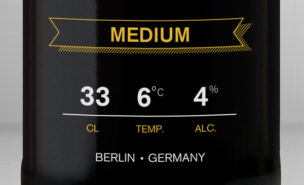 A Range Of Attractive Bottled Beer Inspired By An Iconic German Typeface DesignTAXI.com #beer #attractive #range #inspired #iconic #designtaxi #typeface #com #german #bottled