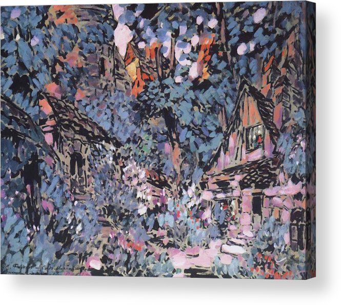 Margaret Acrylic Print featuring the painting Margaret Garden 1910 by Korovin Konstantin