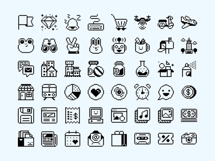 Pixel Icons from Streamline
#pixel #90s #icon #icondesign #iconset #sreamline