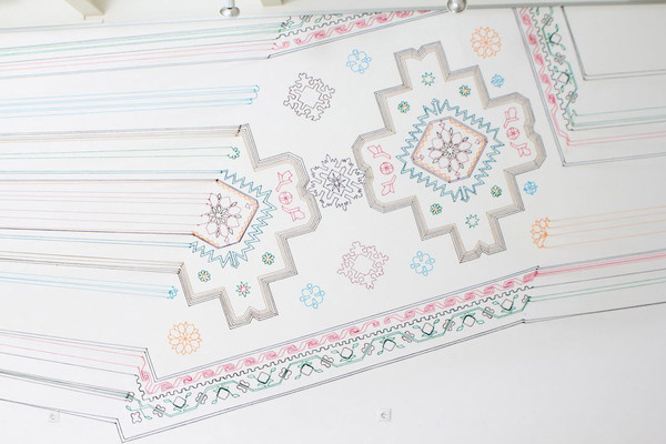 faig ahmed's thread installation embroiders space #embroidery