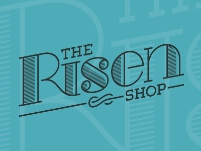 Dribbble - The Risen Shop Logo by Danny Zevallos #logo #retro