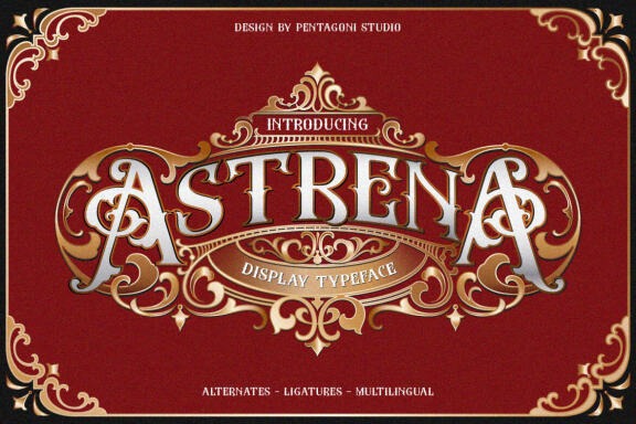 An Victorian Vintage Display Typeface Inspired By Nostalgic Characters. Best fonts and graphics on deeezy.com #typography #font #typeface #retro #vintage