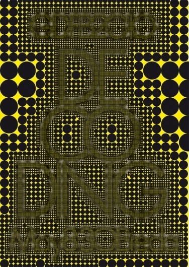 DECODING GDFB2010 - www.michielschuurman.com #design #poster #typography