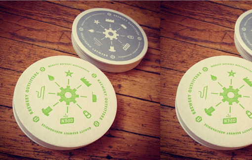 Awesome Beer Coasters by Riley Cran #brewery #beer #pictogram #print #coasters