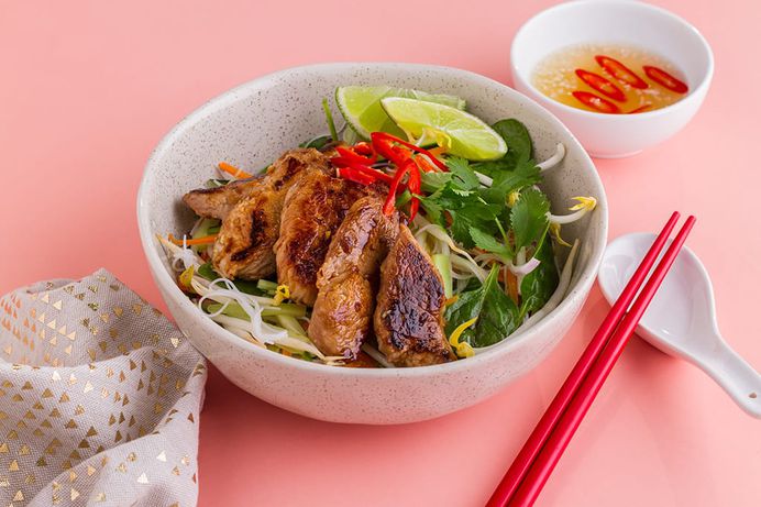 Vietnamese-Style Pork Noodle Salad Recipe
